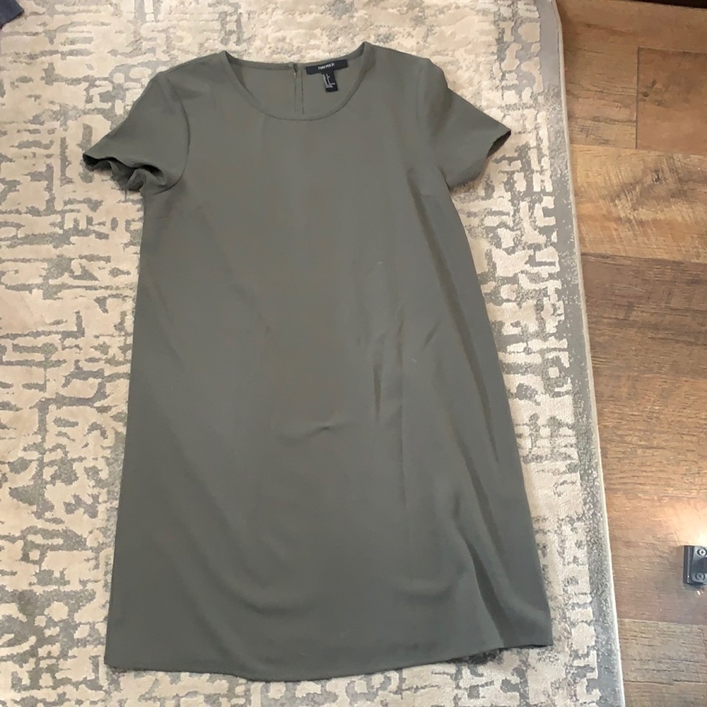GREEN WORK T-SHIRT DRESS